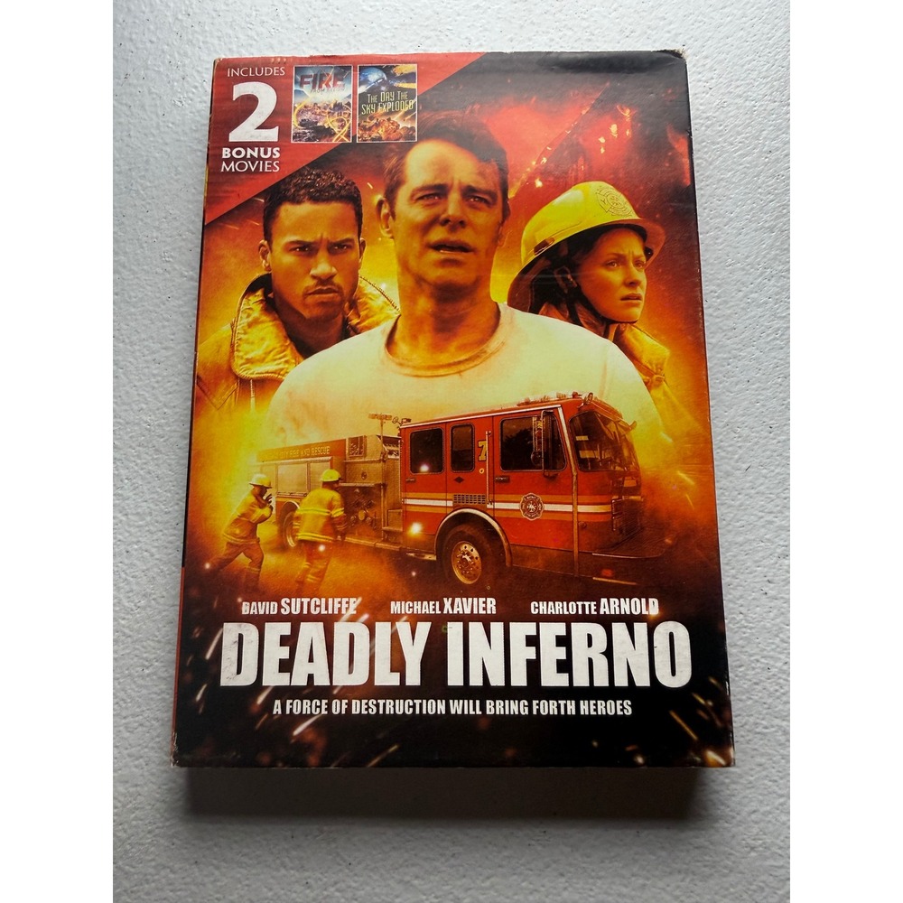 Deadly Inferno DVD 3-Movie Set Fire From Below The Day the Sky Exploded Action